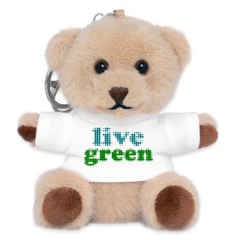 live green - Teddy Schlüsselanhänger - Weiß - Vorne