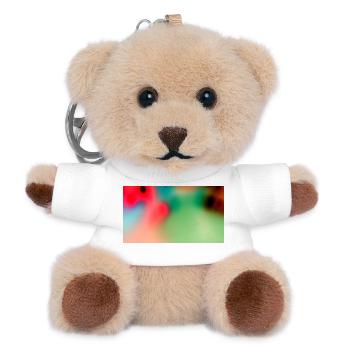 Happy Star - Teddy Schlüsselanhänger - Weiß - Vorne