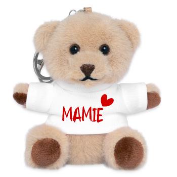 OMA. OMA. MUTTERTAG. ALLES GUTE ZUM GEBURTSTAG - Teddy Schlüsselanhänger - Weiß - Vorne