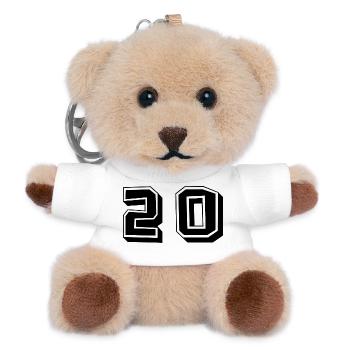 20. 20 YEARS. 20th ANNIVERSARY. 20TH ANNIVERSARY. - Teddy Keyring - white - Front