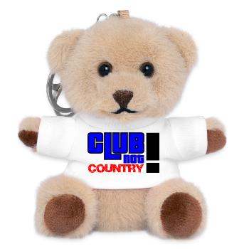 Club not country - Teddy Schlüsselanhänger - Weiß - Vorne