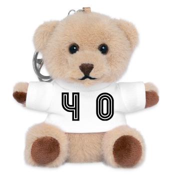 40. 40 YEARS. 40th ANNIVERSARY. 40 YEARS ANNIVERSARY. - Teddy Keyring - white - Front