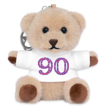 ANNIVERSARY. HAPPY BIRTHDAY. HAPPY BIRTHDAY. - Teddy Keyring - white - Front
