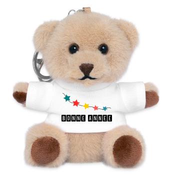 HAPPY NEW YEAR. NEW YEAR'S EVE. NEW YEAR - Teddy Keyring - white - Front