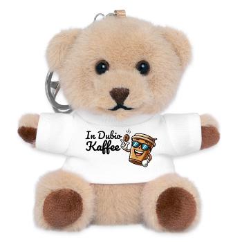 In Dubio Coffee – Coffee Shirt for Coffee Lovers - Teddy Keyring - white - Front