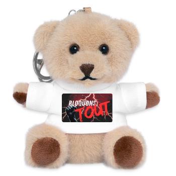 Blockieren wir alles - Teddy Schlüsselanhänger - Weiß - Vorne