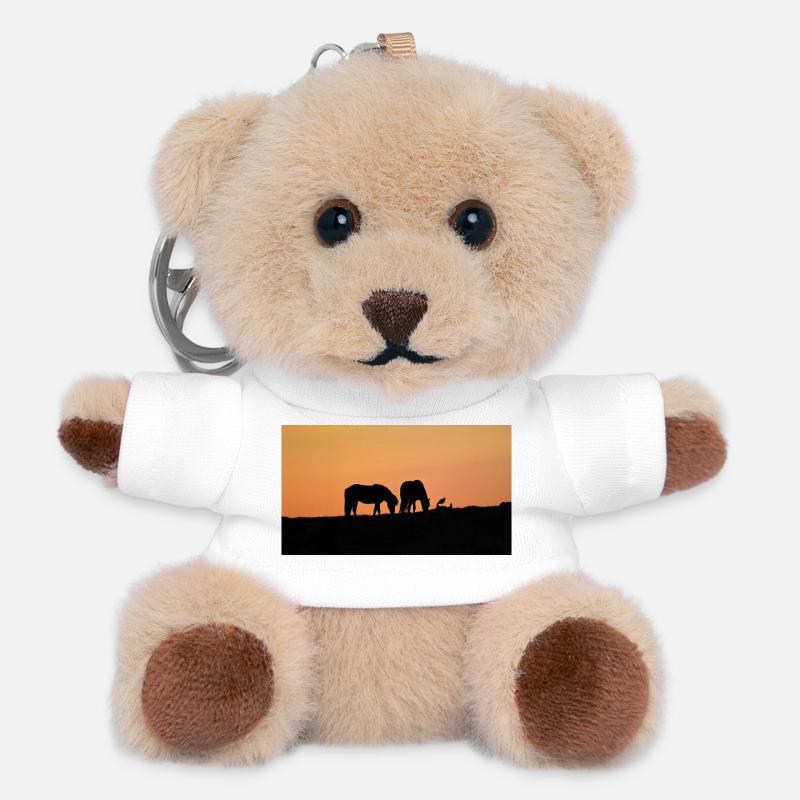 Icelandic horses at sunset - Teddy Keyring - white
