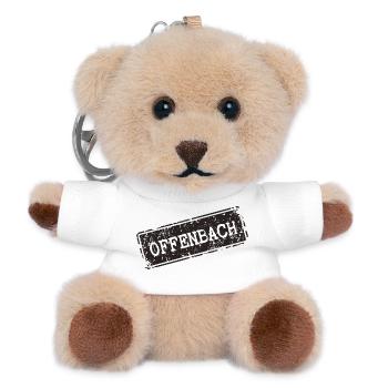 Offenbach Musikfestival Design - Teddy Schlüsselanhänger - Weiß - Vorne