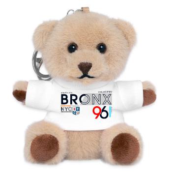 Design streetwear urbain du Bronx - Porte-clés ourson - blanc - Devant