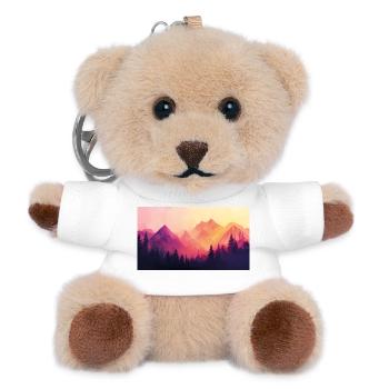 forest mountains - Teddy Keyring - white - Front