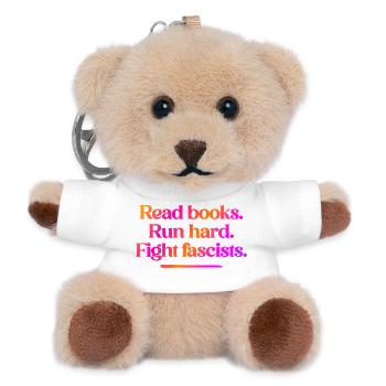 Read books. Run hard. Fight fascists. - Teddy Keyring - white - Front
