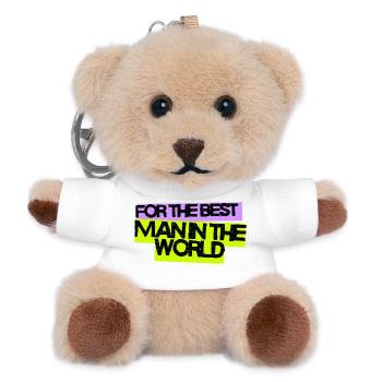 For the best man in the world - Teddy Keyring - white - Front