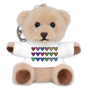 1. 1 year. 1st ANNIVERSARY. 1 YEAR ANNIVERSARY - Teddy Keyring - white - Front