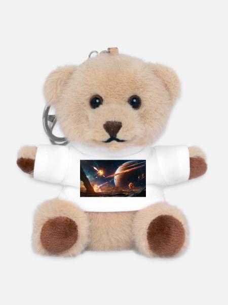 Kampf im Sternenmeer Planetarischer Kollaps - Teddy Schlüsselanhänger - Weiß