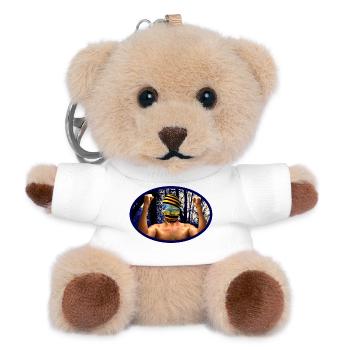 Forest Spirit Mask Warrior - Teddy Keyring - white - Front