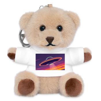 Ufo Fresh - Teddy Keyring - white - Front