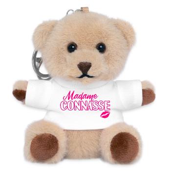 Annoying Shit Shit Funny Funny Lady Girl - Teddy Keyring - white - Front