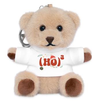 Weihnachten Mathematik Hohoho Matheformel Mathe - Teddy Schlüsselanhänger - Weiß - Vorne