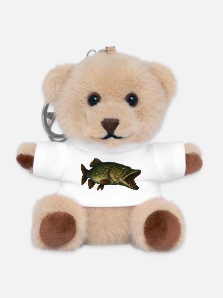 Hecht - Teddy Schlüsselanhänger - Weiß