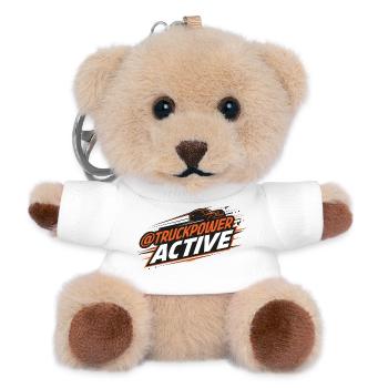 TruckPower Active Driving Logo - Teddy Keyring - white - Front