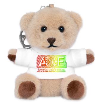 Conception d’ACE de tennis pour les fans de services parfaits - Porte-clés ourson - blanc - Devant