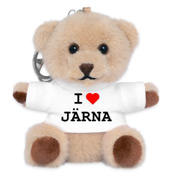Ich liebe Järna - I love Järna - Teddy Schlüsselanhänger - Weiß - Vorne