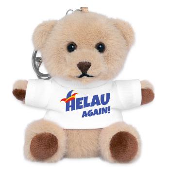 Helau again – Carnival style - Teddy Keyring - white - Front