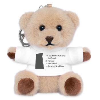 Politische Karriere: Kreissaal Hörsaal - Teddy Schlüsselanhänger - Weiß - Vorne