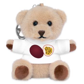Passion Fruit Duo Art - Teddy Keyring - white - Front