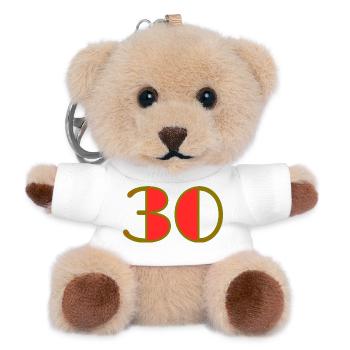 30. 30 YEARS. 30th ANNIVERSARY. 30 YEARS ANNIVERSARY. - Teddy Keyring - white - Front