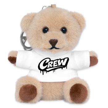 Crew Logo - Teddy Keyring - white - Front