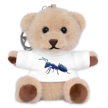 Blue Ant Details Macro Vector Graphic Ants - Teddy Keyring - white - Front
