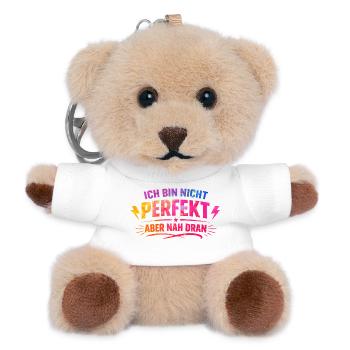 I'm not perfectly close - Teddy Keyring - white - Front