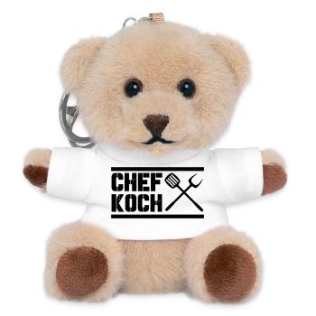 chef_koch - Teddy Keyring - white - Front