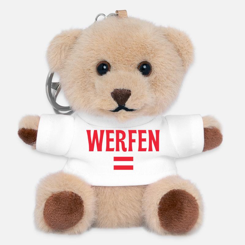 Werfen Austria Flag  - Teddy Keyring - white