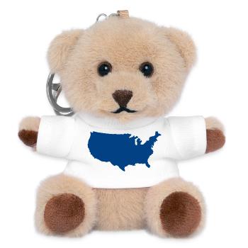 United States map - Teddy Keyring - white - Front