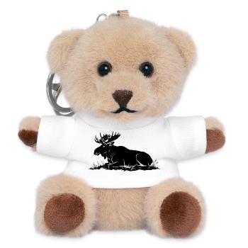 Elk - Teddy Keyring - white - Front