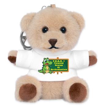 Crock: FEAR = Focused Energy At Re-Evaluation - Teddy Keyring - white - Front