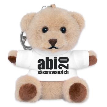 Abi20 Säxsnzwanzich Layout - Teddy Schlüsselanhänger - Weiß - Vorne