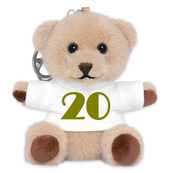 20. 20th ANNIVERSARY. 20 YEARS ANNIVERSARY. 20 YEARS. - Teddy Keyring - white - Front