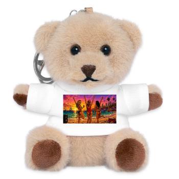 Ocean Mood - Teddy Keyring - white - Front