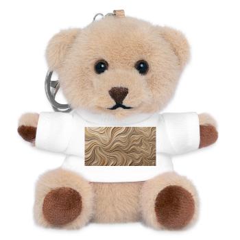 Desert Ripple Sandscape - Teddy Keyring - white - Front