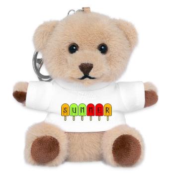 Hello Summer Popsicles - Teddy Keyring - white - Front