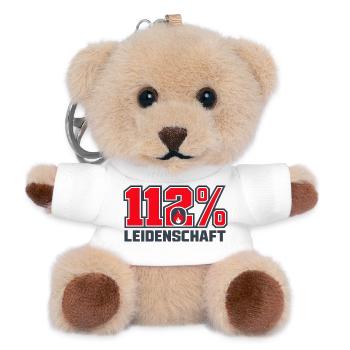 112% Leidenschaft - Teddy Schlüsselanhänger - Weiß - Vorne