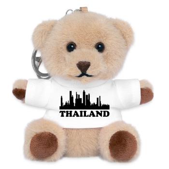 Thailand Skyline - Teddy Keyring - white - Front