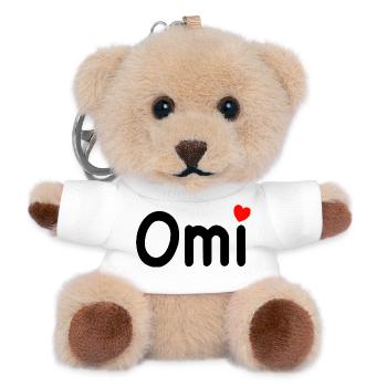 Oma Omi Rentnerin - Teddy Schlüsselanhänger - Weiß - Vorne