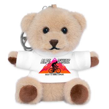 Alpe d'Huez Allez Le Double Exploit - Porte-clés ourson - blanc - Devant