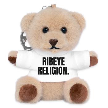RELIGION DU RIBEYE | T-shirt Carnivore | Steak Lover - Porte-clés ourson - blanc - Devant