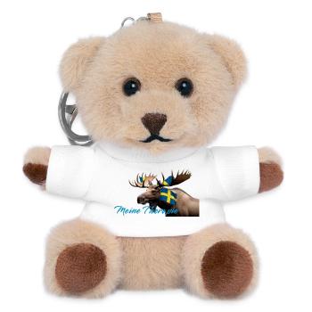 Meine Therapie Schwedenmoose - Teddy Schlüsselanhänger - Weiß - Vorne