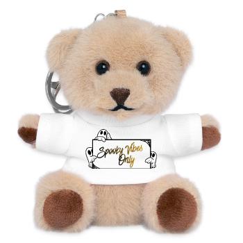 Nur gruselige Vibes - Teddy Schlüsselanhänger - Weiß - Vorne